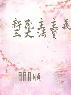 新民主主义革命三大法宝