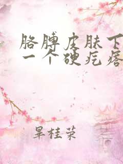 胳膊皮肤下长了一个硬疙瘩一模疼