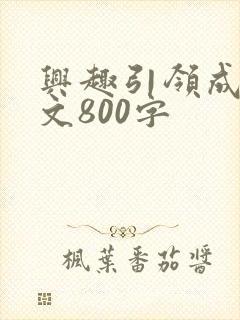 兴趣引领成功作文800字