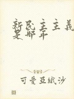 新民主主义革命是哪年