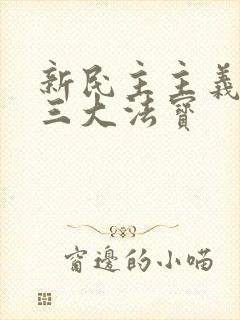 新民主主义革命三大法宝