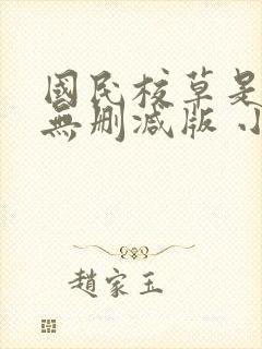 国民校草是女生无删减版 小说