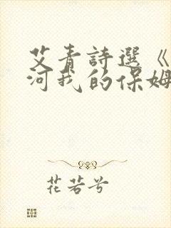 艾青诗选《大堰河我的保姆》