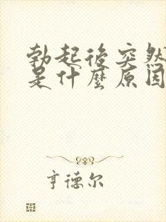 勃起后突然变软是什么原因