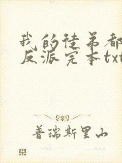 我的徒弟都是大反派完本txt