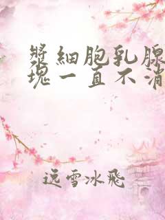 浆细胞乳腺炎肿块一直不消