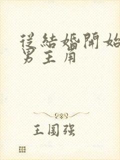 从结婚开始恋爱男主角