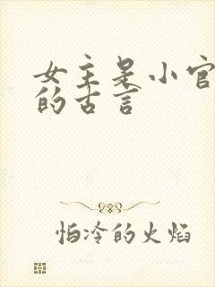 女主是小官之女的古言