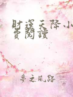 财运天降小说免费阅读