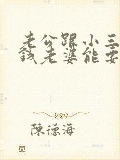 老公跟小三给的钱老婆能要回来吗