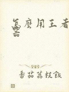 怎么用王者变声器