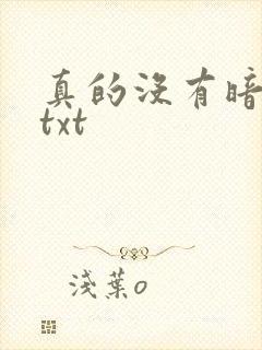 真的没有暗恋你txt