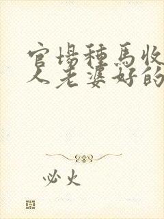 官场种马收服别人老婆好的小说