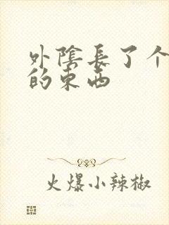 外阴长了个硬硬的东西