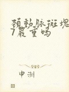 颈动脉斑块1.7严重吗