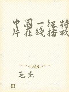 中国一级特黄大片在线播放