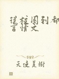 从校园到都市的言情文