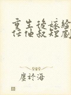 重生后嫁给了前任他叔短剧免费版