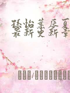 孙怡叶辰夏若雪最新更新章节免费阅读