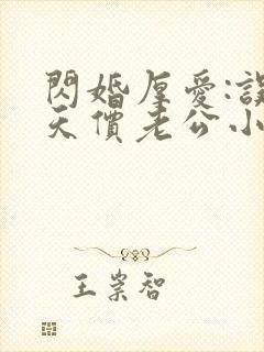 闪婚厚爱:误嫁天价老公小说