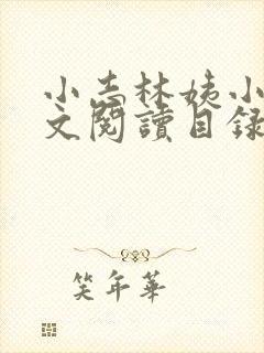 小志林姨小说全文阅读目录