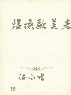 爆操欧美老太太