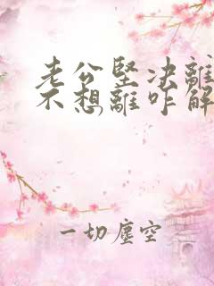 老公坚决离婚我不想离咋解决