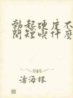 勃起硬度不够时间短吃什么好