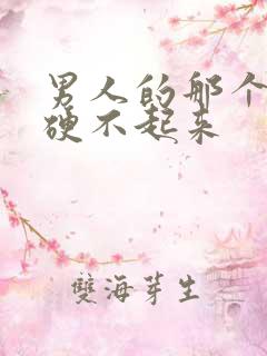 男人的那个东西硬不起来