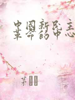 中国新民主主义革命的中心问题是