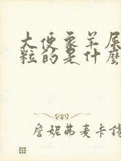 大便象羊屎粒一粒的是什么原因