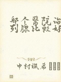 哪个医院治疗前列腺比较好