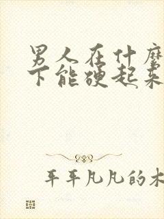 男人在什么情况下能硬起来