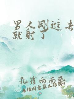 男人刚进去几下就射了