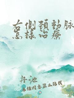 右侧颈动脉斑块怎样治疗