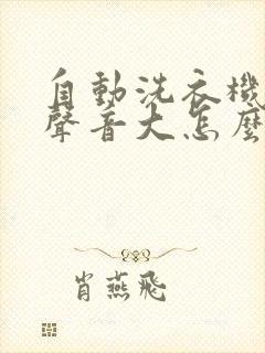 自动洗衣机甩干声音大怎么回事