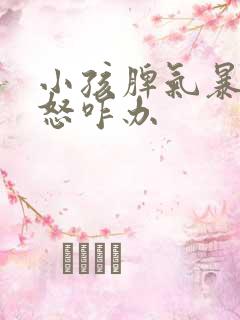 小孩脾气暴躁易怒咋办