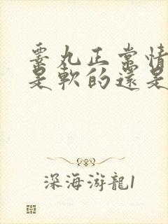 睾丸正常情况下是软的还是硬的