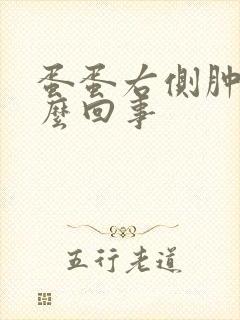 蛋蛋右侧肿疼怎么回事