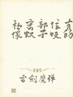 私密部位有疙瘩像蚊子咬的一样