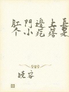 肛门边上长了一个小疙瘩是怎么回事