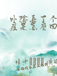 外阴长了个硬痘痘是怎么回事