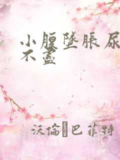 小腹坠胀尿频尿不尽