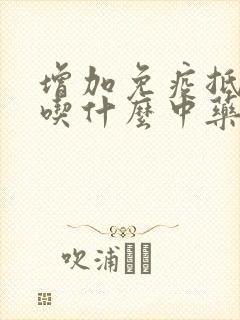 增加免疫抵抗力吃什么中药