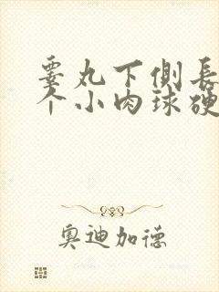 睾丸下侧长了一个小肉球硬硬的