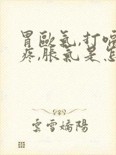 胃欧气,打嗝,疼,胀气是怎么回事