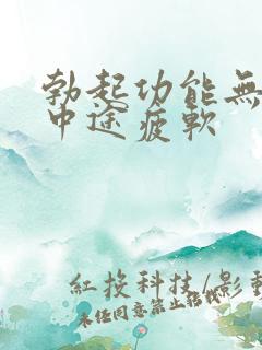 勃起功能无力 中途疲软