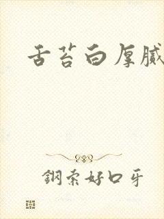 舌苔白厚腻微黄