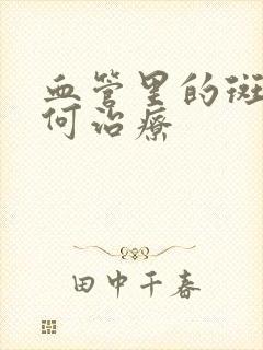 血管里的斑块如何治疗