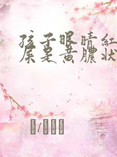 孩子眼睛红有眼屎是黄脓状